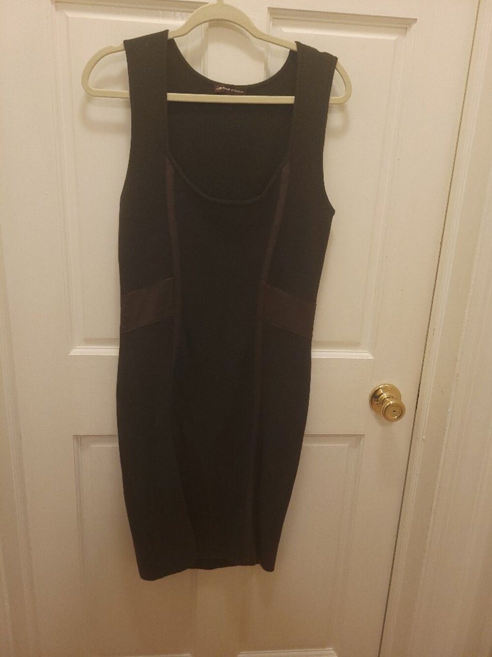 Adrienne Vittadini sheath midi knit dress,size M